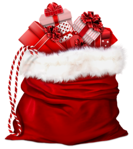 Sant's sack full of presents