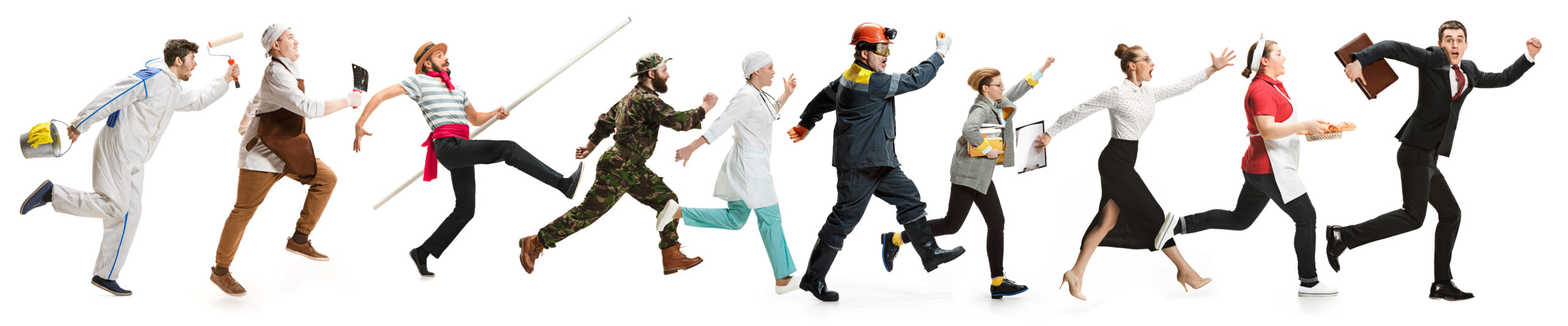 IMAGE - group of people in different occupations