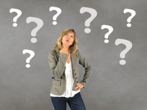 woman asking questions