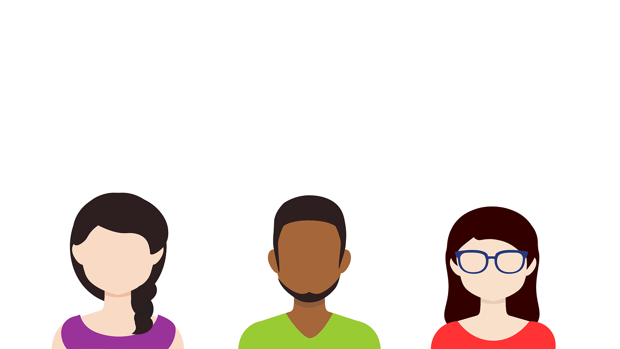 Three accountancy colleagues - avatars
