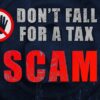 don't fall for a tax scam - wording