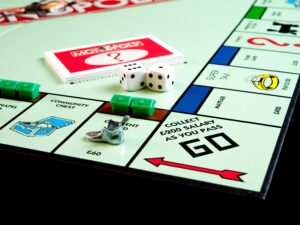 monopoly board showing rental properties