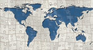 jigsaw puzzle of world